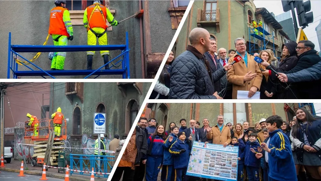 Temuco inicia la recuperación de 31 fachadas de alto valor patrimonial en el centro de la ciudad