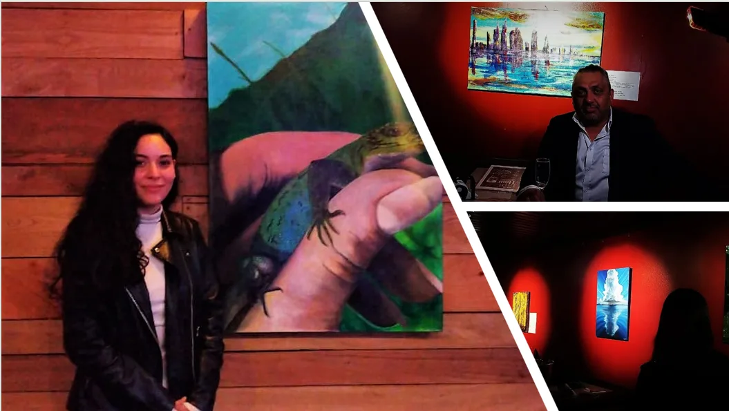 Artistas regionales inauguran exposición de pinturas en Sanseacabó de Temuco