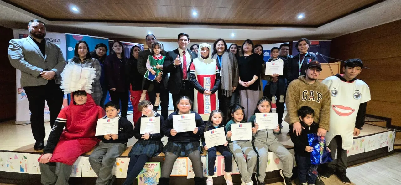 Concurso «Pinta Tu Sonrisa» premió a estudiantes y párvulos destacados de La Araucanía