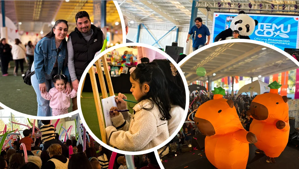 Más de dos mil personas llenaron de juegos y alegría la Fiesta de la Niñez en Temuco