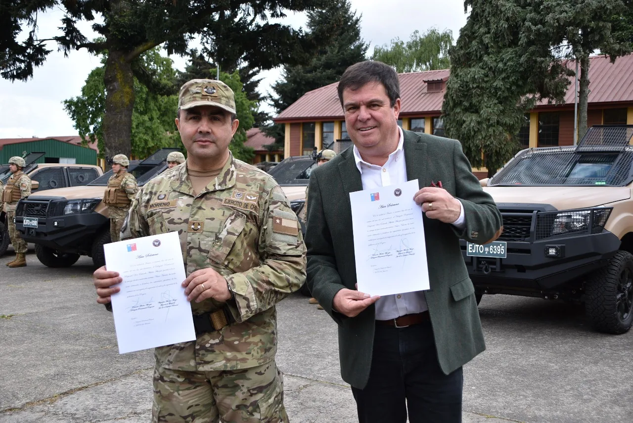 Gobierno entrega 12 camionetas blindadas para reforzar la seguridad en La Araucanía