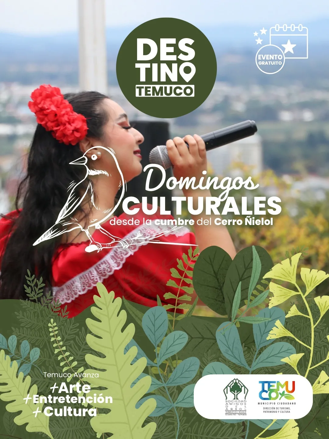 En marzo vuelven los “Domingos Culturales” desde la cumbre del Cerro Ñielol