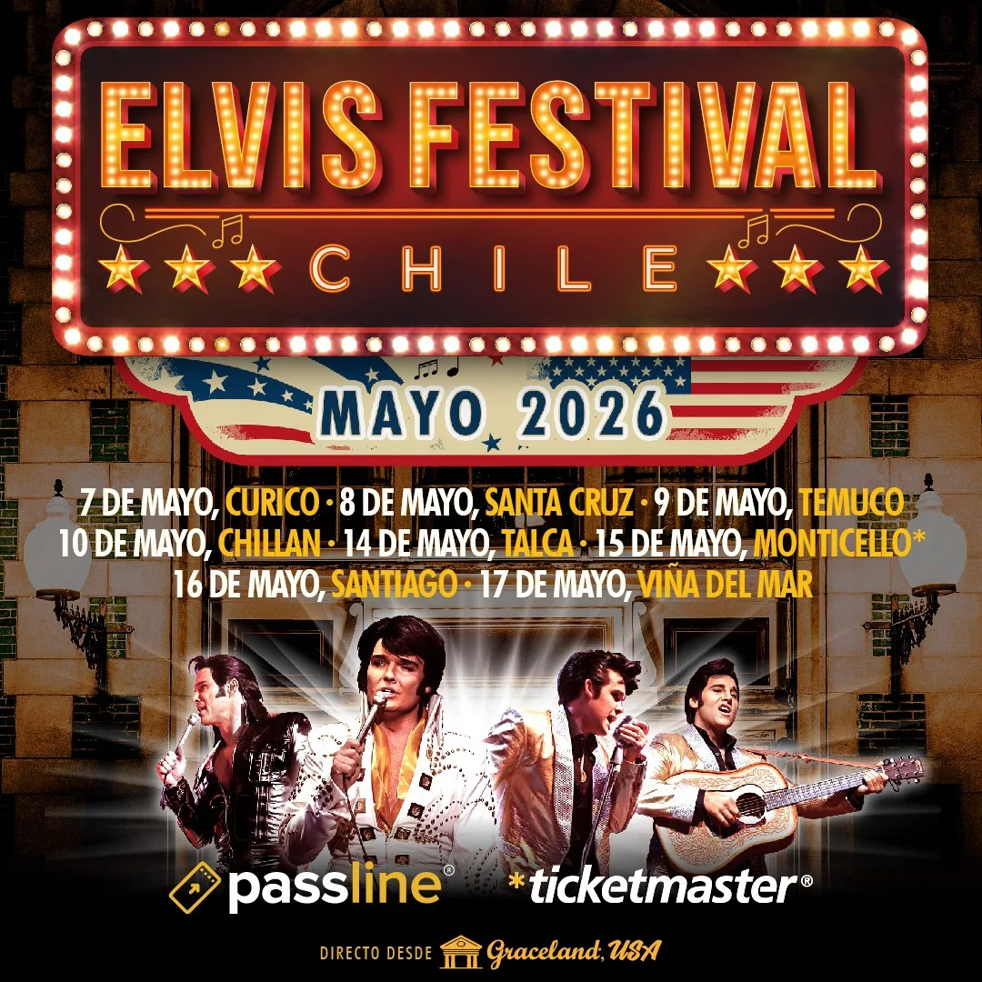 Elvis Festival Chile 2026: el mayor espectáculo mundial del Rey del Rock llega al país