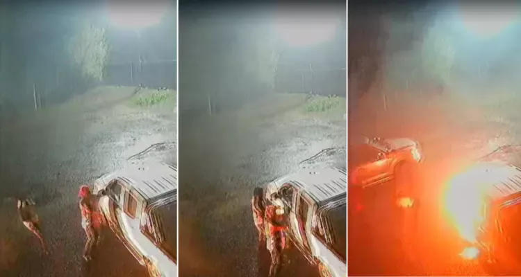 Video muestra cómo actuaron atacantes en atentado incendiario en Collipulli: operaron en menos de 3 minutos