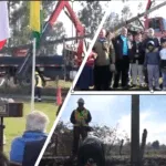Electrificación rural en Victoria: instalan primer poste de histórico proyecto que beneficiará a 65 familias