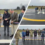MOP y Ejército inauguran punto de posada para helicópteros de emergencia en Victoria
