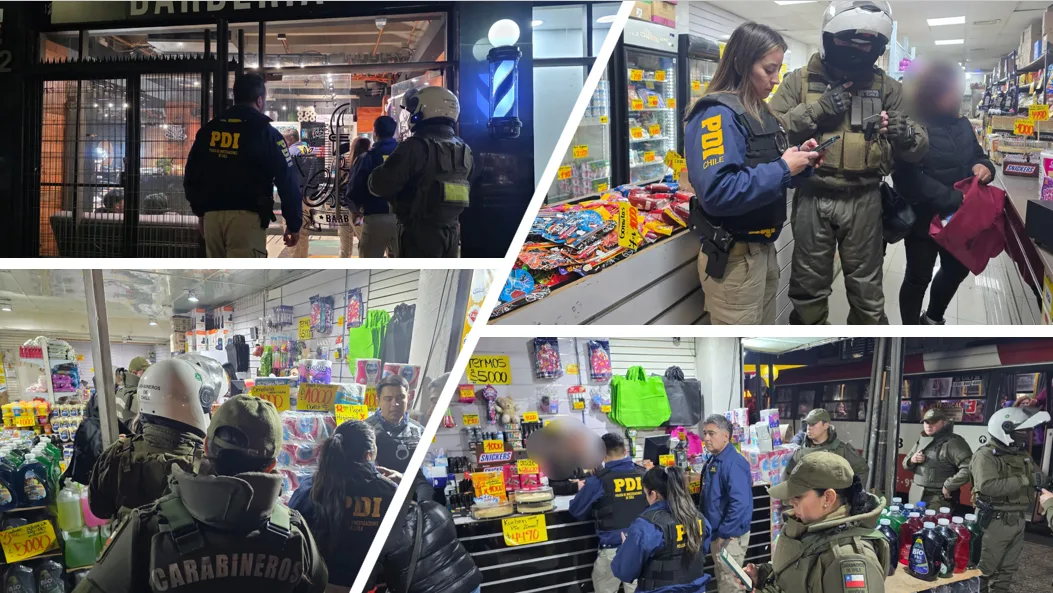 Operativo conjunto de PDI y Carabineros deja 17 detenidos y detecta infracciones migratorias en La Araucanía