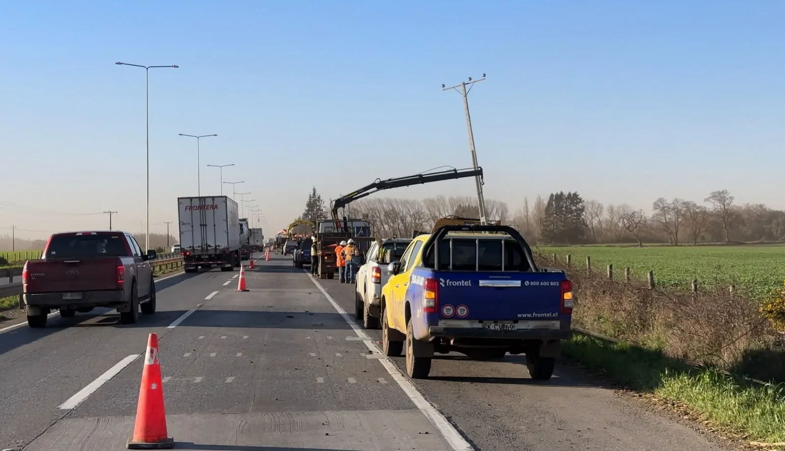Frontel despliega plan de contingencia por temporal de viento que afecta a La Araucanía