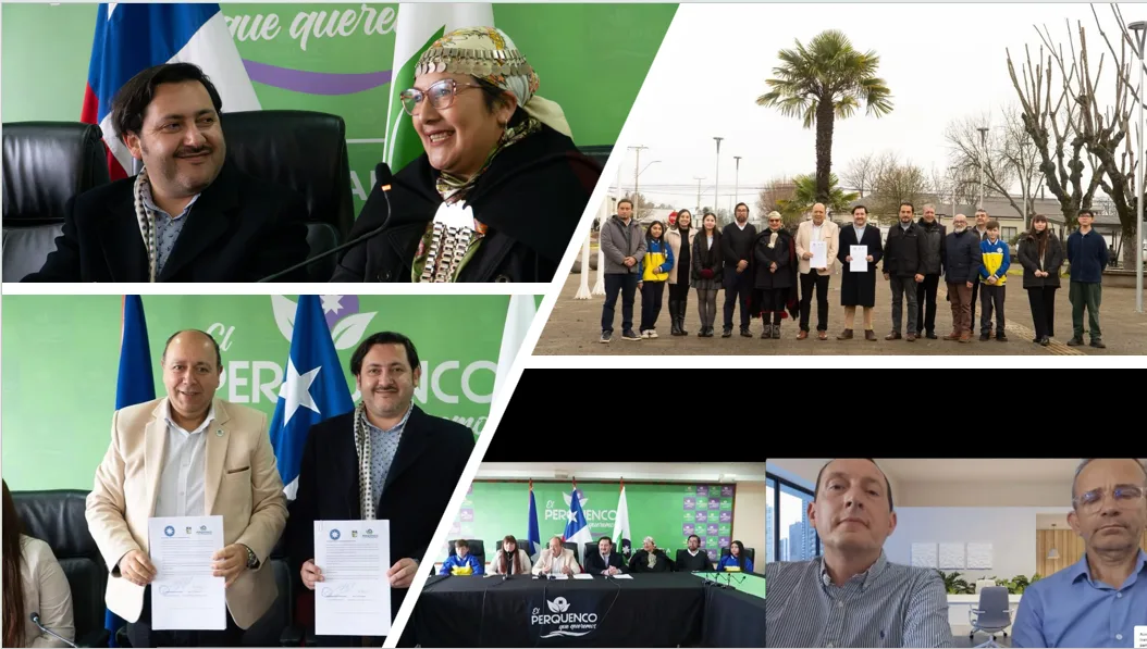Perquenco firma histórico acuerdo internacional para fortalecer su patrimonio, cultura e historia