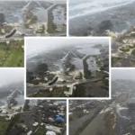 Marejadas alcanzan la costa de La Araucanía: olas ingresan a playa Maule en Puerto Saavedra
