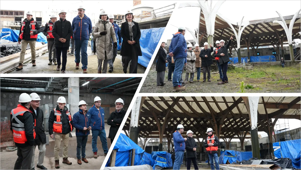 Mercado Municipal de Temuco retoma su reconstrucción con inversión superior a $38 mil millones