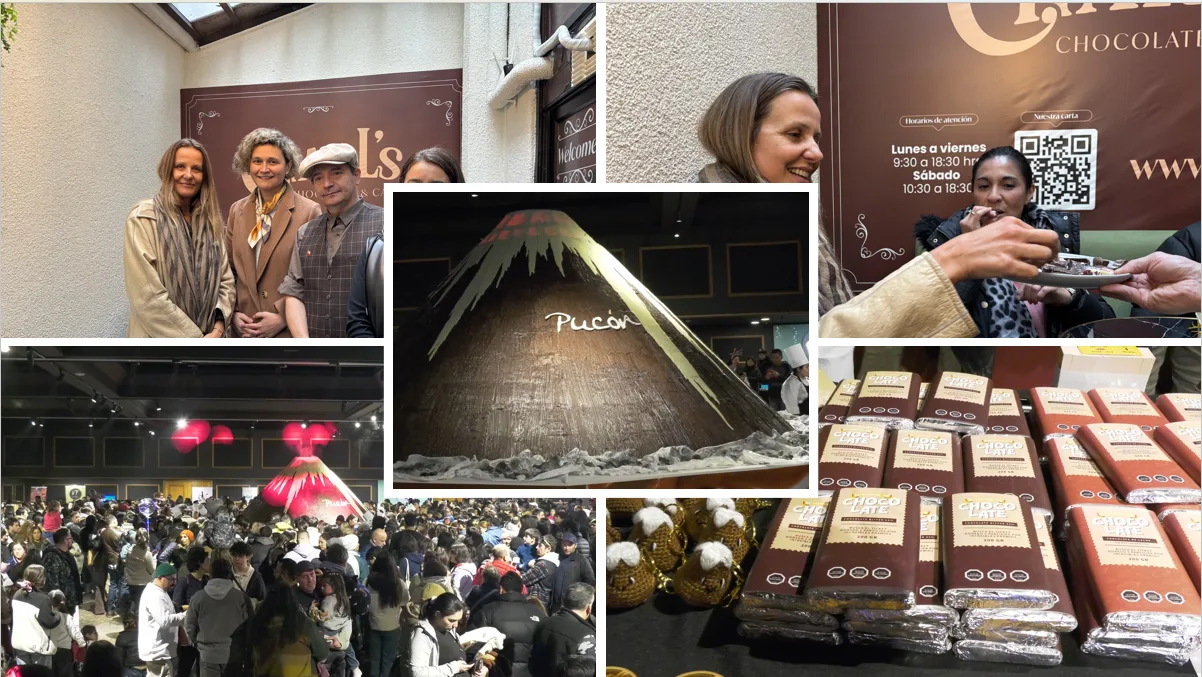 Festival del Chocolate de Pucón buscará un Récord Guinness con su volcán de chocolate en 2027