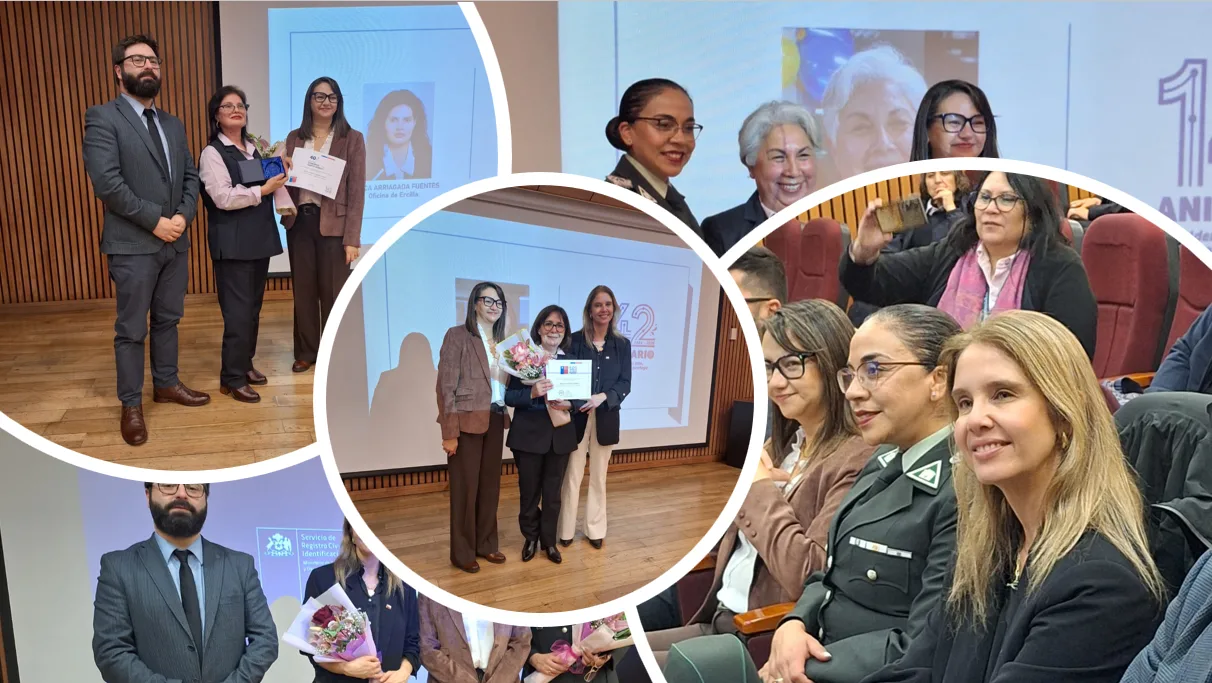 Registro Civil conmemora 142 años de historia reconociendo la trayectoria de sus funcionarios en La Araucanía