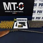 PDI incauta armamento y gran cantidad de munición durante operativo en Lumaco