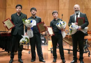 Jóvenes percusionistas de la Escuela Armando Dufey de Temuco parten con becas de excelencia a Estados Unidos y México