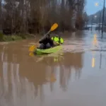 Inundaciones en Angol dejan más de 500 viviendas afectadas tras desborde del río Rehue