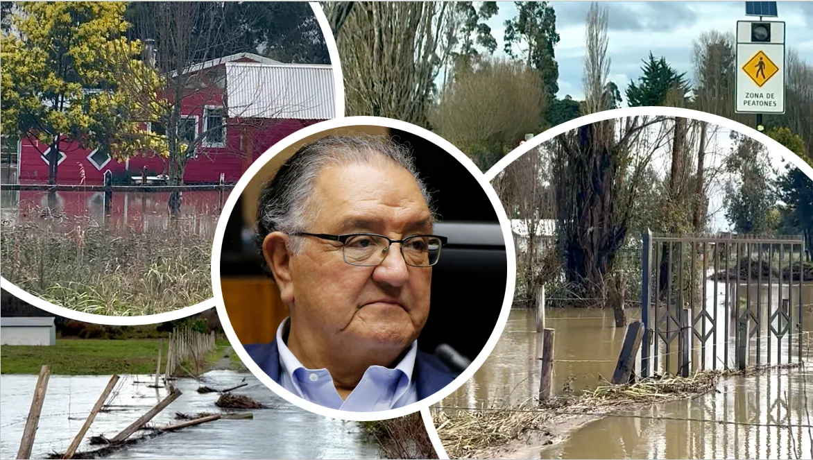 Senador Huenchumilla oficiará al MOP por emergencia climática en Ragñintuleufu: familias aisladas, viviendas inundadas y caminos cortados
