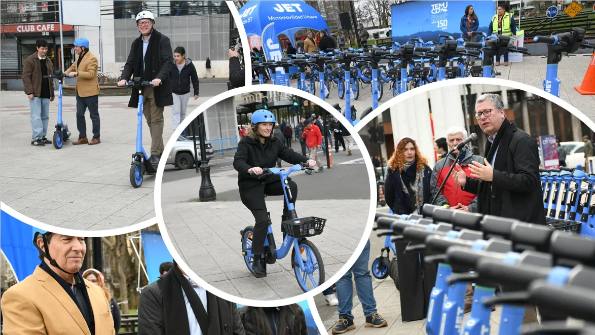 JET llega a Temuco con 500 scooters y 100 bicicletas eléctricas desde $99 por minuto