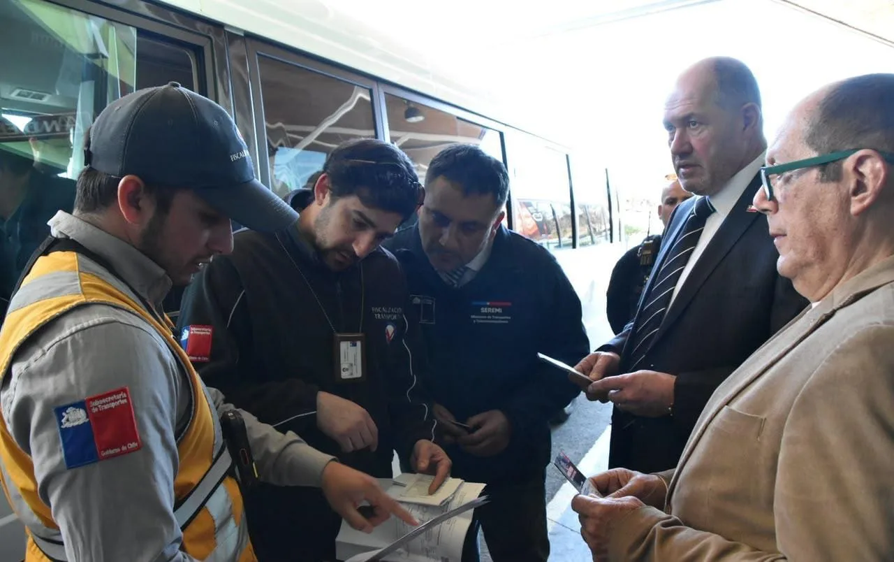 Por primera vez autoridades regionales lideran fiscalización en terminal de buses de Villarrica previo a las fiestas patrias