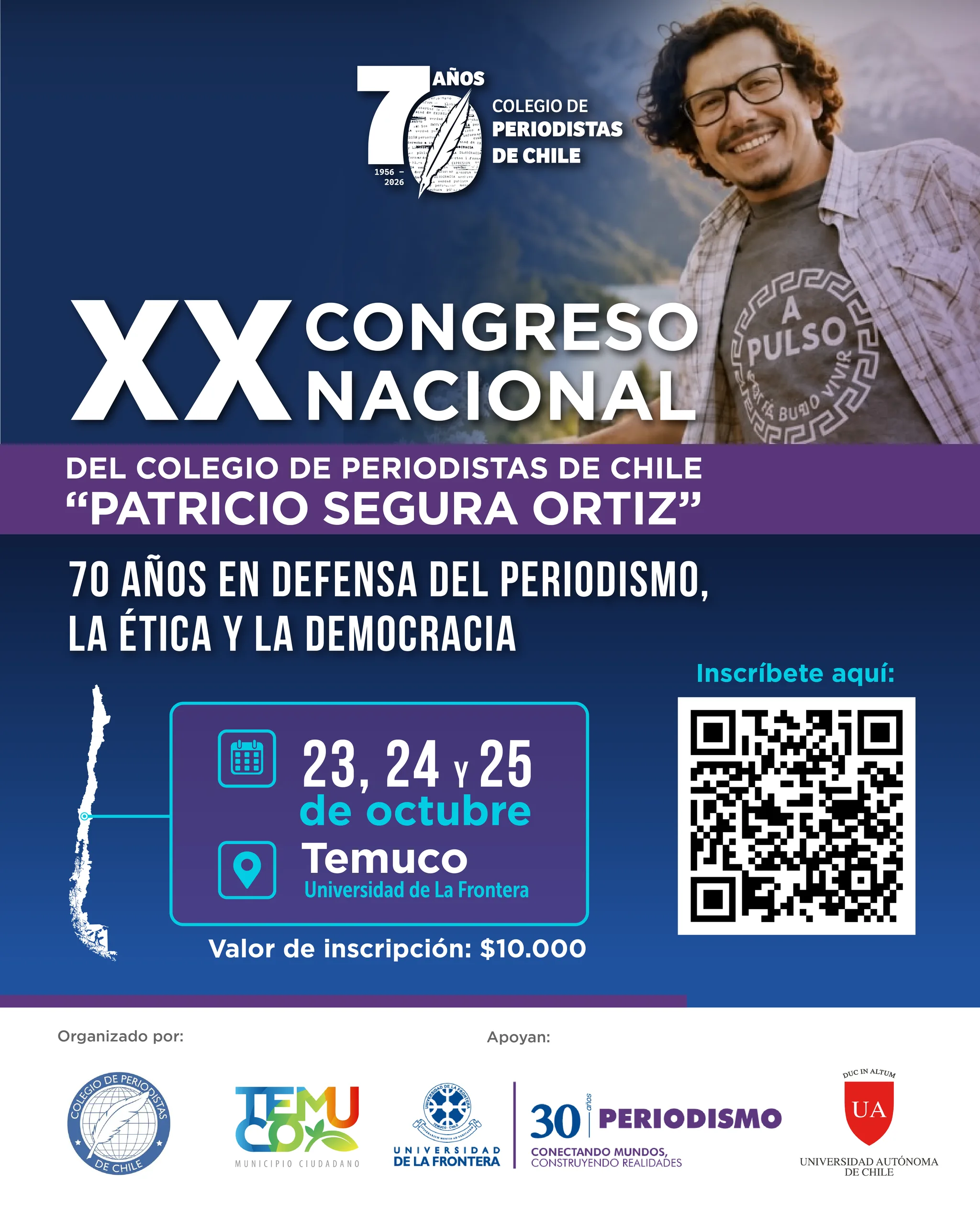 La Araucanía será sede por primera vez del Congreso Nacional del Colegio de Periodistas