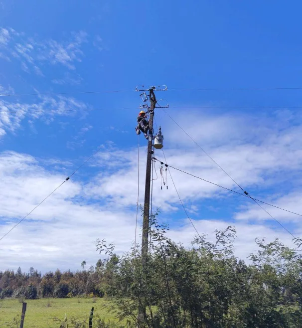 Frontel renueva 4 kilómetros de líneas eléctricas en Pidima para beneficiar a más de 350 clientes