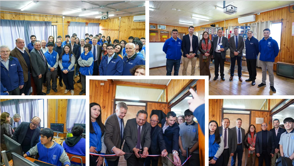 Villarrica inaugura sala tecnológica para más de 100 estudiantes de formación TP