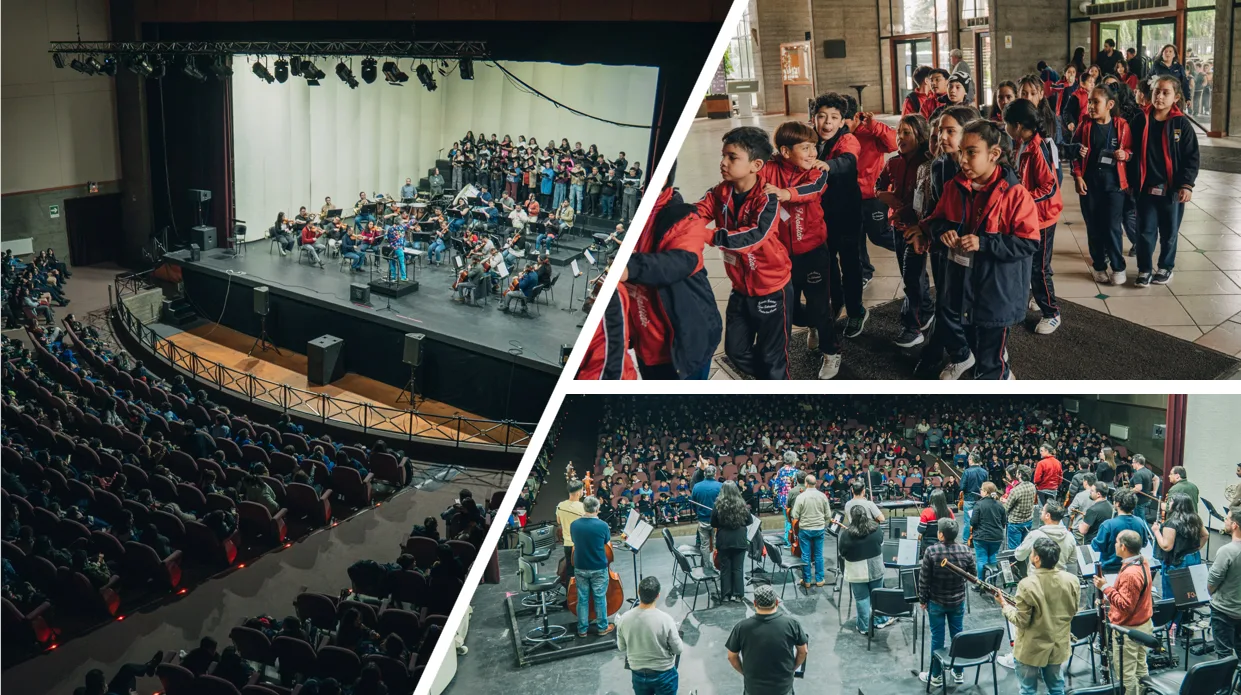Más de mil estudiantes de La Araucanía disfrutaron del concierto educacional “Acerquémonos a la Música” de la Orquesta Filarmónica de Temuco