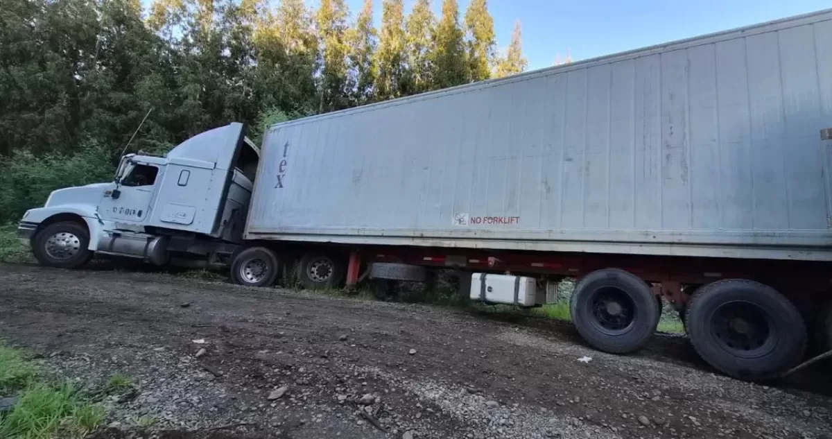 Carabineros recupera camión con 25 toneladas de salmón tras robo armado en La Araucanía